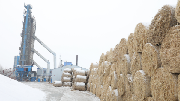 煤炭?jī)r(jià)格高，烘糧利潤(rùn)低，吉林大安市500噸糧食烘干塔改用秸稈大包直燃鍋爐，每天省3萬(wàn)